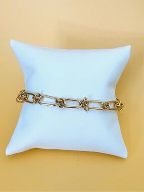 18K GP chain link bracelet